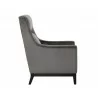 Sunpan Eugene Lounge Chair - Pebble - Side Angle - Sunpan Eugene Lounge Chair - Pebble - Side Angle