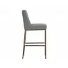 Leighland Barstool - Dark Grey - Side Angle - Leighland Barstool - Dark Grey - Side Angle