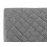 Leighland Barstool - Dark Grey - Seat BAck Close-up - Leighland Barstool - Dark Grey - Seat BAck Close-up