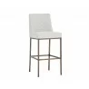Leighland Barstool - Light Grey - Angled View - Leighland Barstool - Light Grey - Angled View