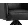 Phoenix Swivel Dining Armchair - Coal Black - Seat Close-Up - Phoenix Swivel Dining Armchair - Coal Black - Seat Close-Up