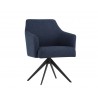 Sydney Swivel Dining Armchair - Midnight Blue - Angled