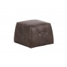 Aspen Ottoman - Havana Dark Brown - Angled