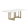 Sunpan Rosellen Dining Table - 86.5" - Angled