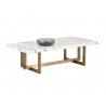 Sunpan Rosellen Coffee Table - Angled View with Decor