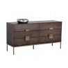 Jade Dresser - Antique Brass - Dark Mango - Angled View