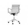 Morgan Office Chair - Snow - Back Angle