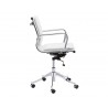 Morgan Office Chair - Snow - Side Angle