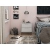 Manhattan Comfort Rockefeller Nightstand Off White