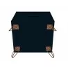 Manhattan Comfort Rockefeller 2-Drawer Tatiana Midnight Blue Nightstand Bottom - Manhattan Comfort Rockefeller 2-Drawer Tatiana Midnight Blue Nightstand Bottom