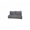 Cane-Line Scale 2-Seater Sofa Module Dark Grey - Cane-Line Scale 2-Seater Sofa Module Dark Grey
