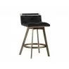 Arizona Swivel Counter Stool - Black - Angled View - Arizona Swivel Counter Stool - Black - Angled View