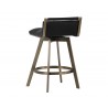 Arizona Swivel Counter Stool - Black - Back Angle