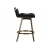 Arizona Swivel Counter Stool - Black - Side Angle
