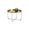 Sunpan Chelsea Side Table - Small - Angled with Decor