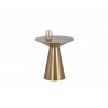 Carmel Side Table - Yellow Gold - With Decor