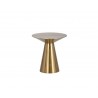 Carmel Side Table - Yellow Gold - Front