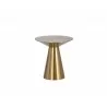 Carmel Side Table - Yellow Gold - Front - Carmel Side Table - Yellow Gold - Front