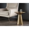 Carmel Side Table - Yellow Gold - Lifestyle