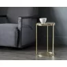 Tillie End Table - Brass - Natural Agate Stone - Lifestyle - Tillie End Table - Brass - Natural Agate Stone - Lifestyle