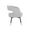 Sunpan Baily Dining Armchair in Hemingway Marble - Side