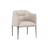 Sunpan Jax Dining Armchair - Barely Beige - Angled View