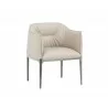 Sunpan Jax Dining Armchair - Barely Beige - Angled View - Sunpan Jax Dining Armchair - Barely Beige - Angled View