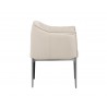 Sunpan Jax Dining Armchair - Barely Beige - Side Angle