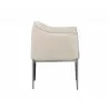 Sunpan Jax Dining Armchair - Barely Beige - Side Angle - Sunpan Jax Dining Armchair - Barely Beige - Side Angle