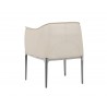 Sunpan Jax Dining Armchair - Barely Beige - Back Angle