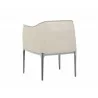 Sunpan Jax Dining Armchair - Barely Beige - Back Angle - Sunpan Jax Dining Armchair - Barely Beige - Back Angle