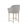 Bowman Counter Stool - Flint Grey - Back Angle