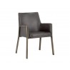 Bernadette Dining Armchair - Kendall Grey - Angled View