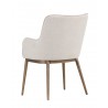 Franklin Dining Armchair - Beige Linen - Back Angle View