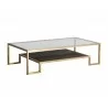  Sunpan Carver Coffee Table - Rectangular - Angled -  Sunpan Carver Coffee Table - Rectangular - Angled