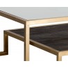  Sunpan Carver Coffee Table - Rectangular - Frame Close-up