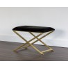 Sunpan Sahara Stool - Brass And Black - Lifestyle