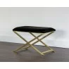 Sunpan Sahara Stool - Brass And Black - Lifestyle - Sunpan Sahara Stool - Brass And Black - Lifestyle