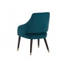 Sunpan Adelaide Dining Armchair - Timeless Teal - Back Side Angle