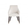 Sunpan Adelaide Dining Armchair - Calico Cream - Front - Angle