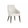 Sunpan Adelaide Dining Armchair - Calico Cream - Front Side Angle - Sunpan Adelaide Dining Armchair - Calico Cream - Front Side Angle