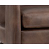 Sunpan Bloor Lounge Chair - Havana Dark Brown - Seat Close-Up