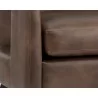 Sunpan Bloor Lounge Chair - Havana Dark Brown - Seat Close-Up - Sunpan Bloor Lounge Chair - Havana Dark Brown - Seat Close-Up