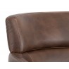 Sunpan Bloor Lounge Chair - Havana Dark Brown - Seat Back Close-Up