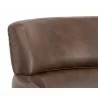 Sunpan Bloor Lounge Chair - Havana Dark Brown - Seat Back Close-Up - Sunpan Bloor Lounge Chair - Havana Dark Brown - Seat Back Close-Up