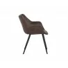 Mason Dining Armchair - Hearthstone Brown - Side Angle - Mason Dining Armchair - Hearthstone Brown - Side Angle