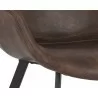Mason Dining Armchair - Hearthstone Brown - Seat Close-up - Mason Dining Armchair - Hearthstone Brown - Seat Close-up
