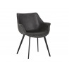Mason Dining Armchair - Town Grey - Angled View