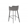 Griffin Barstool - Town Grey / Roman Grey - Back Angle