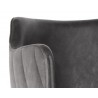 Griffin Counter Stool - Town Grey / Roman Grey - Seat Arm Close-up